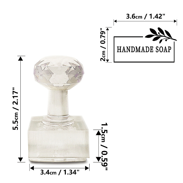 PandaHall Acrylic Stamps, DIY Soap Molds Supplies, Rectangle with Word Handmade Soap, Word, 39x23x67mm Acrylic Word
PandaHall Acrylic Stamps, DIY Soap Molds Supplies, Rectangle with Word Handmade Soap, Word, 39x23x67mm Acrylic Word