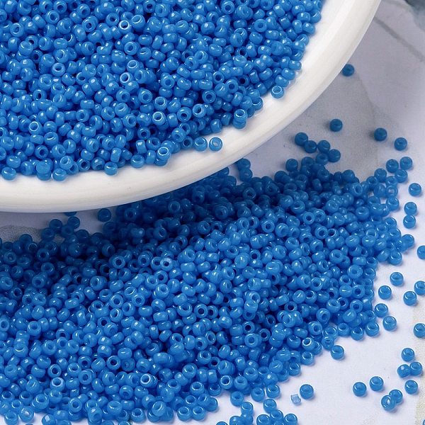 PandaHall MIYUKI Round Rocailles Beads, Japanese Seed Beads, 15/0, (RR4484) Duracoat Dyed Opaque Delphinium, 1.5mm, Hole: 0.7mm, about..., Blue
PandaHall MIYUKI Round Rocailles Beads, Japanese Seed Beads, 15/0, (RR4484) Duracoat Dyed Opaque Delphinium, 1.5mm, Hole: 0.7mm, about..., Blue