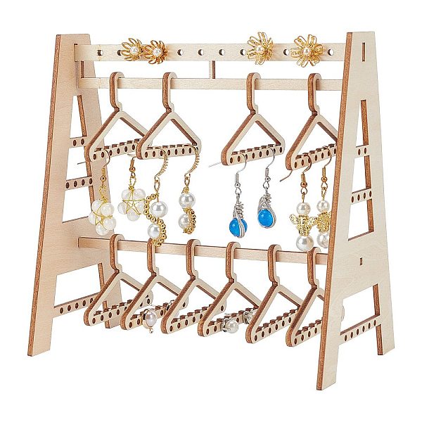 PandaHall PH 116 Holes Earring Holder, Earring Organizer Rack with Mini Hangers Wood Earring Display Stand for Selling Jewellery Earring..., Orange
PandaHall PH 116 Holes Earring Holder, Earring Organizer Rack with Mini Hangers Wood Earring Display Stand for Selling Jewellery Earring..., Orange