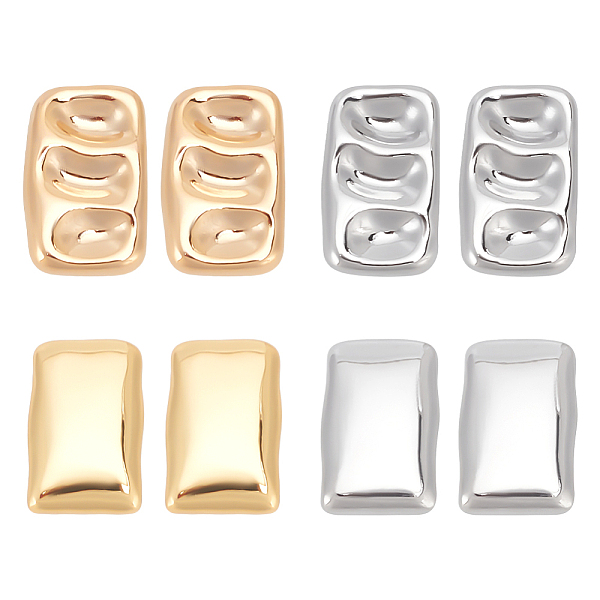 PandaHall ANATTASOUL Real 14K Gold Plated 4 Pairs 4 Style Alloy Stud Earrings for Women, Rectangle, Real Gold Plated & Real Platinum Plated...
PandaHall ANATTASOUL Real 14K Gold Plated 4 Pairs 4 Style Alloy Stud Earrings for Women, Rectangle, Real Gold Plated & Real Platinum Plated...