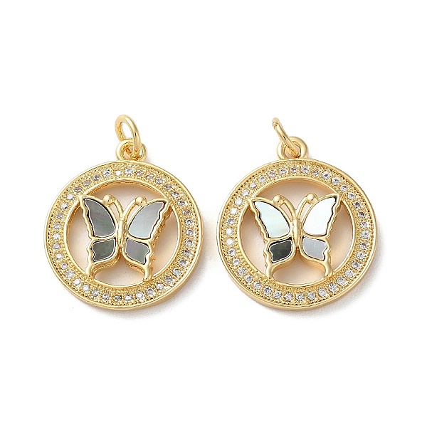 PandaHall Brass Micro Pave Clear Cubic Zirconia Pendants, with Shell and Jump Ring, Real 18K Gold Plated, Butterfly, 20.5x17.5x3.5mm, Hole...
PandaHall Brass Micro Pave Clear Cubic Zirconia Pendants, with Shell and Jump Ring, Real 18K Gold Plated, Butterfly, 20.5x17.5x3.5mm, Hole...