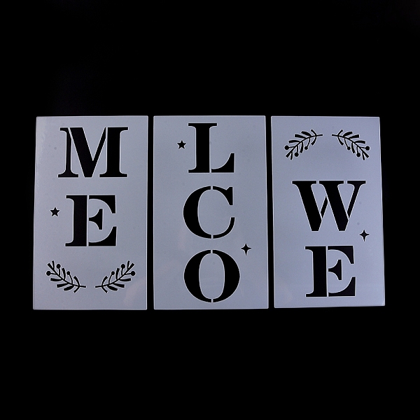 PandaHall Plastic Drawing Painting Stencils Templates, for Painting on Scrapbook Fabric Tiles Floor Furniture Wood, Word Welcome, White...
PandaHall Plastic Drawing Painting Stencils Templates, for Painting on Scrapbook Fabric Tiles Floor Furniture Wood, Word Welcome, White...
