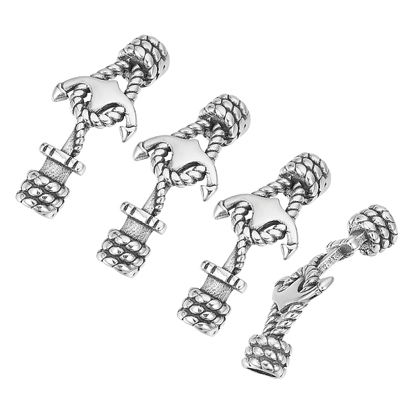 PandaHall UNICRAFTALE 4 Sets Rope & Anchor Inseparable Clasps 304 Stainless Steel Leather Clasp Connectors Antique Silver Clasps Cord Clasps...
PandaHall UNICRAFTALE 4 Sets Rope & Anchor Inseparable Clasps 304 Stainless Steel Leather Clasp Connectors Antique Silver Clasps Cord Clasps...