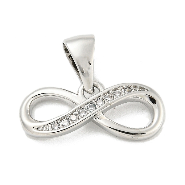 PandaHall Brass Micro Pave Clear Cubic Zirconia Pendants, Infinity, Platinum, 8x18.5x3.5mm, Hole: 6x3.5mm Brass+Cubic Zirconia Infinity...
PandaHall Brass Micro Pave Clear Cubic Zirconia Pendants, Infinity, Platinum, 8x18.5x3.5mm, Hole: 6x3.5mm Brass+Cubic Zirconia Infinity...