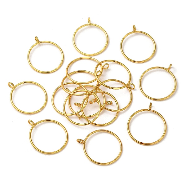 PandaHall Brass Hollow Pendants, Long-Lasting Plated, Ring, Golden, 29mm, Hole: 2.5mm Brass Ring
PandaHall Brass Hollow Pendants, Long-Lasting Plated, Ring, Golden, 29mm, Hole: 2.5mm Brass Ring