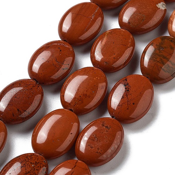 PandaHall Natural Red Jasper Beads Strands, Flat Oval, 18~18.5x13~13.5x6~6.5mm, Hole: 1.2mm, about 11pcs/strand, 7.76 inch(19.7cm) Red...
PandaHall Natural Red Jasper Beads Strands, Flat Oval, 18~18.5x13~13.5x6~6.5mm, Hole: 1.2mm, about 11pcs/strand, 7.76 inch(19.7cm) Red...