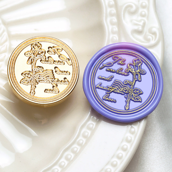 PandaHall Wax Seal Brass Stamp Heads, for Wax Seal Stamp, Golden, Flower, 30x14mm, Inner Diameter: 7mm Brass Flower
PandaHall Wax Seal Brass Stamp Heads, for Wax Seal Stamp, Golden, Flower, 30x14mm, Inner Diameter: 7mm Brass Flower