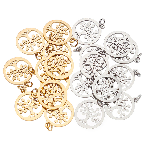 PandaHall UNICRAFTALE 20pcs 2 Colors 304 Stainless Steel Tree of Life Flat Round Pendants with Unsoldered Jump Rings Metal Hollow Charms for...
PandaHall UNICRAFTALE 20pcs 2 Colors 304 Stainless Steel Tree of Life Flat Round Pendants with Unsoldered Jump Rings Metal Hollow Charms for...