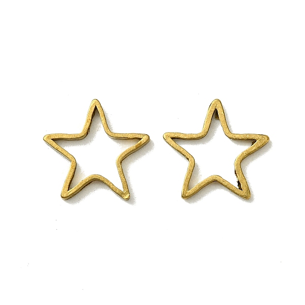 PandaHall Brass Linking Rings, Star, Raw(Unplated), 9.5x10x1mm, Inner Diameter: 5.5x7mm Brass Star
PandaHall Brass Linking Rings, Star, Raw(Unplated), 9.5x10x1mm, Inner Diameter: 5.5x7mm Brass Star