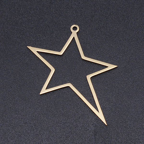 PandaHall 201 Stainless Steel Laser Cut Pendants, Star, Golden, 33x30x1mm, Hole: 1.5mm 201 Stainless Steel Star
PandaHall 201 Stainless Steel Laser Cut Pendants, Star, Golden, 33x30x1mm, Hole: 1.5mm 201 Stainless Steel Star