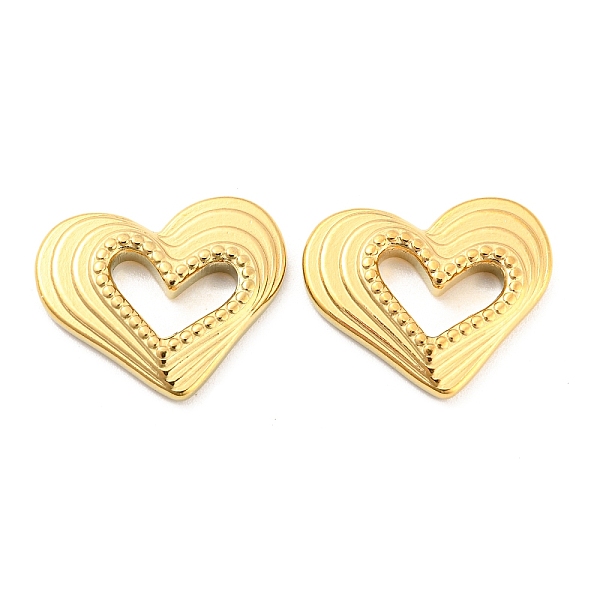 PandaHall 304 Stainless Steel Cabochons, Heart, Real 18K Gold Plated, 15x18x2.5mm 304 Stainless Steel Heart
PandaHall 304 Stainless Steel Cabochons, Heart, Real 18K Gold Plated, 15x18x2.5mm 304 Stainless Steel Heart