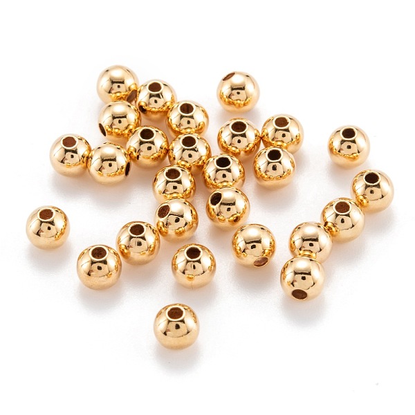 PandaHall Brass Spacer Beads, Long-Lasting Plated, Round, Real 18K Gold Plated, 5mm, Hole: 1.5mm Brass Round
PandaHall Brass Spacer Beads, Long-Lasting Plated, Round, Real 18K Gold Plated, 5mm, Hole: 1.5mm Brass Round