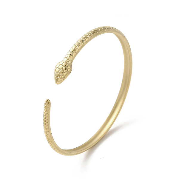 PandaHall 304 Stainless Steel Snake Cuff Bangles, Golden, Inner Diameter: 2-1/8 inch(5.25cm) 304 Stainless Steel Snake
PandaHall 304 Stainless Steel Snake Cuff Bangles, Golden, Inner Diameter: 2-1/8 inch(5.25cm) 304 Stainless Steel Snake