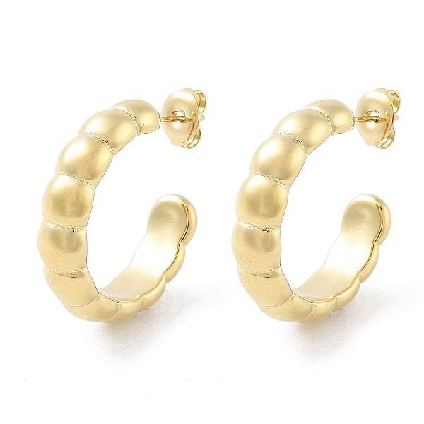 PandaHall 304 Stainless Steel Ring Stud Earrings, Half Hoop Earrings, Real 14K Gold Plated, 25x6mm 304 Stainless Steel Ring
PandaHall 304 Stainless Steel Ring Stud Earrings, Half Hoop Earrings, Real 14K Gold Plated, 25x6mm 304 Stainless Steel Ring