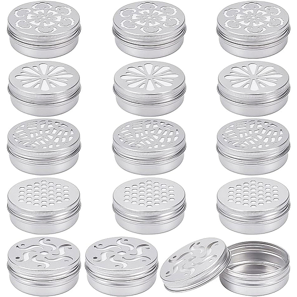 PandaHall BENECREAT 15 Pack 2 oz Aluminium Tins with Hollow Lid, 5 Style Refillable Screw Lid Round Jars Sample for Cosmetic, Aromatherapy...
PandaHall BENECREAT 15 Pack 2 oz Aluminium Tins with Hollow Lid, 5 Style Refillable Screw Lid Round Jars Sample for Cosmetic, Aromatherapy...