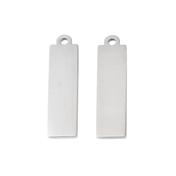 PandaHall 304 Stainless Steel Pendants, Rectangle, Stainless Steel Color, 24x6x1mm, Hole: 1.5mm 304 Stainless Steel Rectangle
PandaHall 304 Stainless Steel Pendants, Rectangle, Stainless Steel Color, 24x6x1mm, Hole: 1.5mm 304 Stainless Steel Rectangle