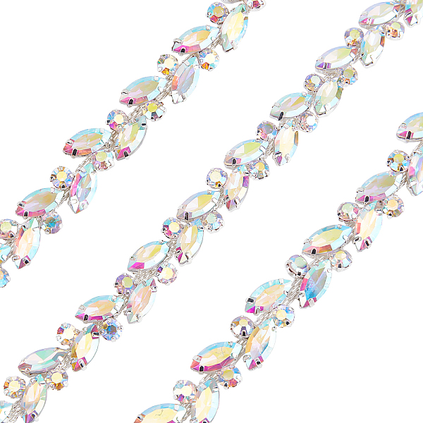 PandaHall GORGECRAFT 1 Yard Rhinestone Trim Chain Applique Bling Decoration Flexible Sewing Crafts Bridal Costume Embellishment Beaded Trim..., Clear
PandaHall GORGECRAFT 1 Yard Rhinestone Trim Chain Applique Bling Decoration Flexible Sewing Crafts Bridal Costume Embellishment Beaded Trim..., Clear