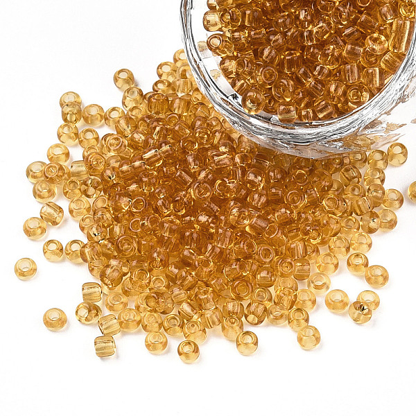 PandaHall 8/0 Glass Seed Beads, Transparent, Round, Goldenrod, 3mm, Hole: 1mm, about 1097pcs/50g Glass Gold
PandaHall 8/0 Glass Seed Beads, Transparent, Round, Goldenrod, 3mm, Hole: 1mm, about 1097pcs/50g Glass Gold