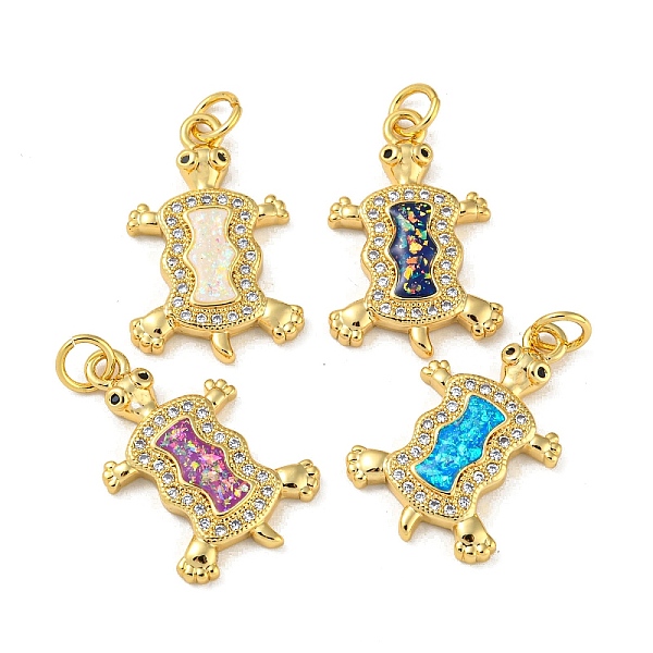 PandaHall Turtle Brass Pendants Micro Pave Cubic Zirconia with Synthetic Opal, with Jump Rings, Real 18K Gold Plated, Mixed Color..., Multicolor
PandaHall Turtle Brass Pendants Micro Pave Cubic Zirconia with Synthetic Opal, with Jump Rings, Real 18K Gold Plated, Mixed Color..., Multicolor