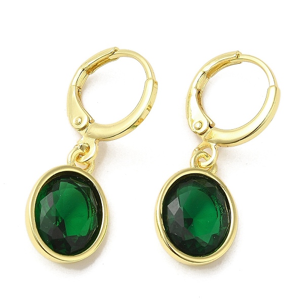 PandaHall Real 18K Gold Plated Brass Dangle Leverback Earrings, with Oval Glass, Green, 27x10mm Glass Oval Green
PandaHall Real 18K Gold Plated Brass Dangle Leverback Earrings, with Oval Glass, Green, 27x10mm Glass Oval Green