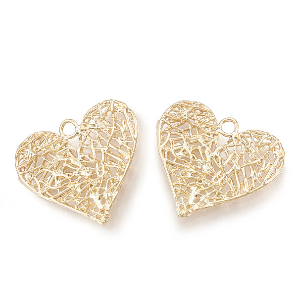 PandaHall Brass Pendants, Real 18K Gold Plated, Heart, 16.5x17x1.5mm, Hole: 1.5mm Brass Heart
PandaHall Brass Pendants, Real 18K Gold Plated, Heart, 16.5x17x1.5mm, Hole: 1.5mm Brass Heart