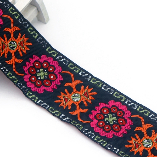PandaHall Flat Ethnic Style Embroidery Polyester Ribbons, Jacquard Ribbon, Garment Accessories, Coral, 2 inch(50mm), about 7.66 Yards(7m)/pc..., Red
PandaHall Flat Ethnic Style Embroidery Polyester Ribbons, Jacquard Ribbon, Garment Accessories, Coral, 2 inch(50mm), about 7.66 Yards(7m)/pc..., Red