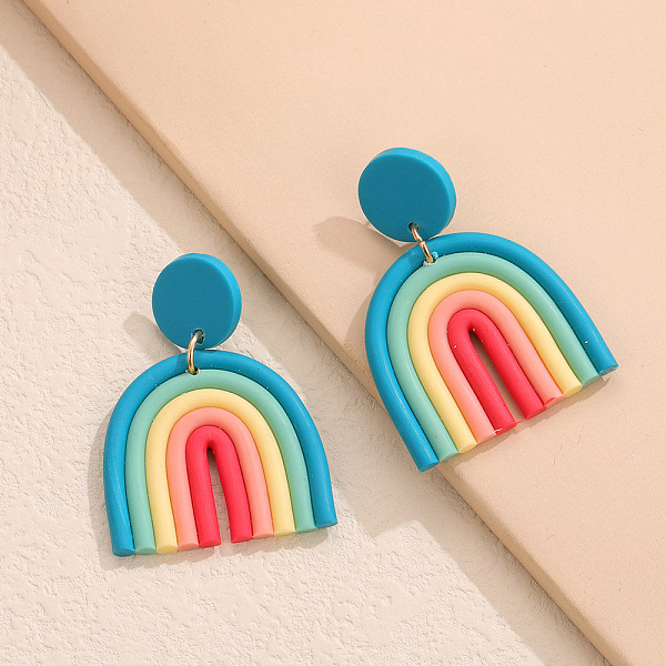 PandaHall Polymer Clay Arch Dangle Stud Earrings for Women, Dark Turquoise, 60x40mm Polymer Clay Arch
PandaHall Polymer Clay Arch Dangle Stud Earrings for Women, Dark Turquoise, 60x40mm Polymer Clay Arch