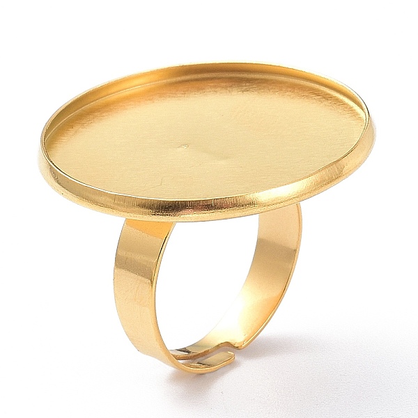 PandaHall Ion Plating(IP) Adjustable 304 Stainless Steel Finger Rings Components, Pad Ring Base Findings, Flat Round, Golden, Tray: 25mm...
PandaHall Ion Plating(IP) Adjustable 304 Stainless Steel Finger Rings Components, Pad Ring Base Findings, Flat Round, Golden, Tray: 25mm...