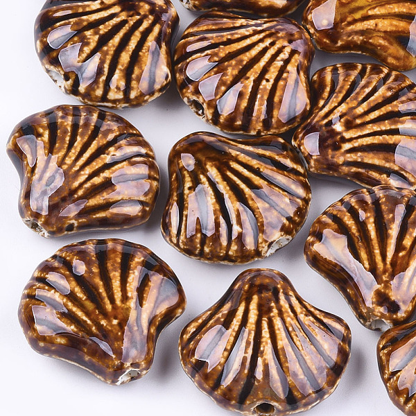 PandaHall Handmade Porcelain Beads, Fancy Antique Glazed Porcelain, Shell, Chocolate, 28~29x32~33x12.5~14mm, Hole: 3~3.5mm Porcelain Shell..., Brown
PandaHall Handmade Porcelain Beads, Fancy Antique Glazed Porcelain, Shell, Chocolate, 28~29x32~33x12.5~14mm, Hole: 3~3.5mm Porcelain Shell..., Brown