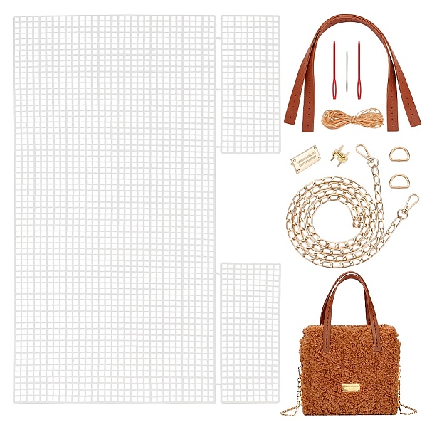PandaHall DIY Woven Bag Making Kits, including Plastic Mesh Canvas Sheets, Bag Strap, Needles, Thread, Clasps, Saddle Brown...
PandaHall DIY Woven Bag Making Kits, including Plastic Mesh Canvas Sheets, Bag Strap, Needles, Thread, Clasps, Saddle Brown...