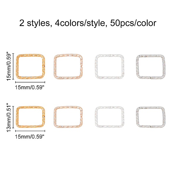 PandaHall CHGCRAFT 400Pcs 8 Style Iron Linking Rings, Mixed Shapes, Mixed Color, 50pcs/style Iron Mixed Shapes
PandaHall CHGCRAFT 400Pcs 8 Style Iron Linking Rings, Mixed Shapes, Mixed Color, 50pcs/style Iron Mixed Shapes