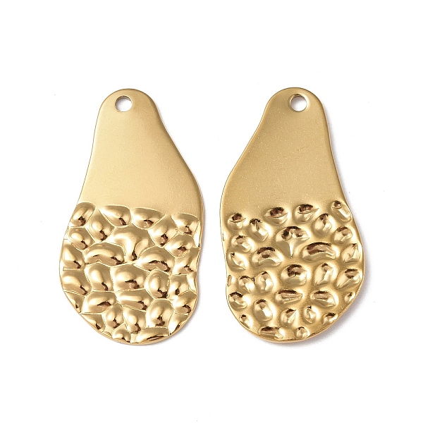 PandaHall Ion Plating(IP) 304 Stainless Steel Pendants, Textured, Teardrop Charm, Real 18K Gold Plated, 30x16x1.5mm, Hole: 1.6mm 304...
PandaHall Ion Plating(IP) 304 Stainless Steel Pendants, Textured, Teardrop Charm, Real 18K Gold Plated, 30x16x1.5mm, Hole: 1.6mm 304...