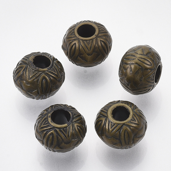 PandaHall CCB Plastic European Beads, Large Hole Beads, Rondelle with Textured, Antique Bronze, 10x8mm, Hole: 4mm, about 1000pcs/500g...
PandaHall CCB Plastic European Beads, Large Hole Beads, Rondelle with Textured, Antique Bronze, 10x8mm, Hole: 4mm, about 1000pcs/500g...