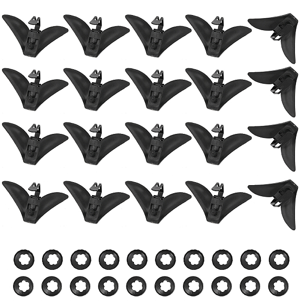 PandaHall CHGCRAFT Iron Tie Clips, with Plastic Fixed Collar, Black, 30x54x19mm, 2 bags/set Iron Others Black
PandaHall CHGCRAFT Iron Tie Clips, with Plastic Fixed Collar, Black, 30x54x19mm, 2 bags/set Iron Others Black