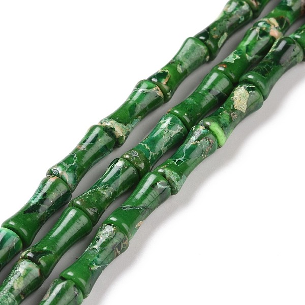 PandaHall Natural Imperial Jasper Beads Strands, Dyed, Bamboo Stick, Green, 12x5mm, Hole: 0.5mm, about 34pcs/strand, 15.94''(40.5cm)...
PandaHall Natural Imperial Jasper Beads Strands, Dyed, Bamboo Stick, Green, 12x5mm, Hole: 0.5mm, about 34pcs/strand, 15.94''(40.5cm)...