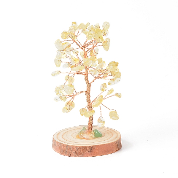 PandaHall Natural Yellow Quartz Chips with Brass Wrapped Wire Money Tree on Wood Base Display Decorations, for Home Office Decor Good Luck...
PandaHall Natural Yellow Quartz Chips with Brass Wrapped Wire Money Tree on Wood Base Display Decorations, for Home Office Decor Good Luck...