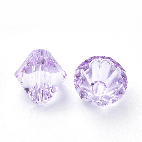 PandaHall Transparent Acrylic Beads, Bicone, Lilac, 4x4mm, Hole: 1.2mm, about 1700pcs/50g Acrylic Bicone Purple
PandaHall Transparent Acrylic Beads, Bicone, Lilac, 4x4mm, Hole: 1.2mm, about 1700pcs/50g Acrylic Bicone Purple