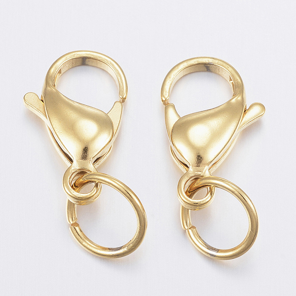 PandaHall Ion Plating(IP) 304 Stainless Steel Lobster Claw Clasps, Golden, 17x11.5x5.5mm, Hole: 7.5mm 304 Stainless Steel Others
PandaHall Ion Plating(IP) 304 Stainless Steel Lobster Claw Clasps, Golden, 17x11.5x5.5mm, Hole: 7.5mm 304 Stainless Steel Others