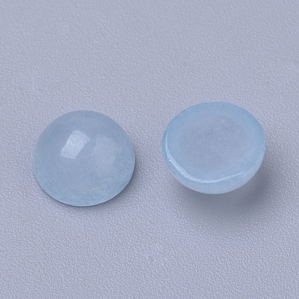 PandaHall Natural White Jade Cabochons, Dyed, Half Round/Dome, Sky Blue, 6x3~4mm White Jade Half Round Blue
PandaHall Natural White Jade Cabochons, Dyed, Half Round/Dome, Sky Blue, 6x3~4mm White Jade Half Round Blue