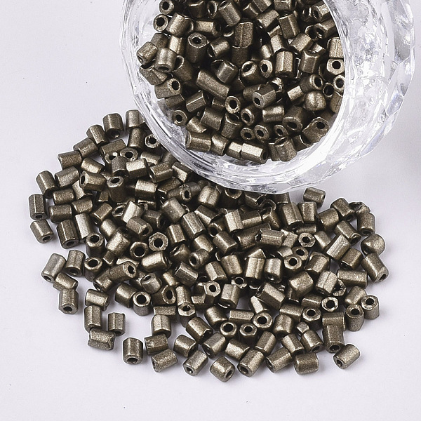 PandaHall 8/0 Two Cut Glass Seed Beads, Hexagon, Baking Paint, Coffee, 2.5~3x2.5mm, Hole: 0.9mm, about 15000pcs/bag Glass Brown
PandaHall 8/0 Two Cut Glass Seed Beads, Hexagon, Baking Paint, Coffee, 2.5~3x2.5mm, Hole: 0.9mm, about 15000pcs/bag Glass Brown