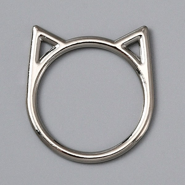 PandaHall Alloy Linking Rings, Cat Head, Platinum, 37x36x2mm, Inner Diameter: 30mm Alloy Cat Shape
PandaHall Alloy Linking Rings, Cat Head, Platinum, 37x36x2mm, Inner Diameter: 30mm Alloy Cat Shape