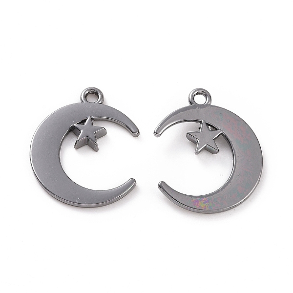 PandaHall Rack Plating Alloy Pendants, Cadmium Free & Lead Free & Nickle Free, Moon & Star Charm, Gunmetal, 20.5x17x2mm, Hole: 1.5mm Alloy...
PandaHall Rack Plating Alloy Pendants, Cadmium Free & Lead Free & Nickle Free, Moon & Star Charm, Gunmetal, 20.5x17x2mm, Hole: 1.5mm Alloy...