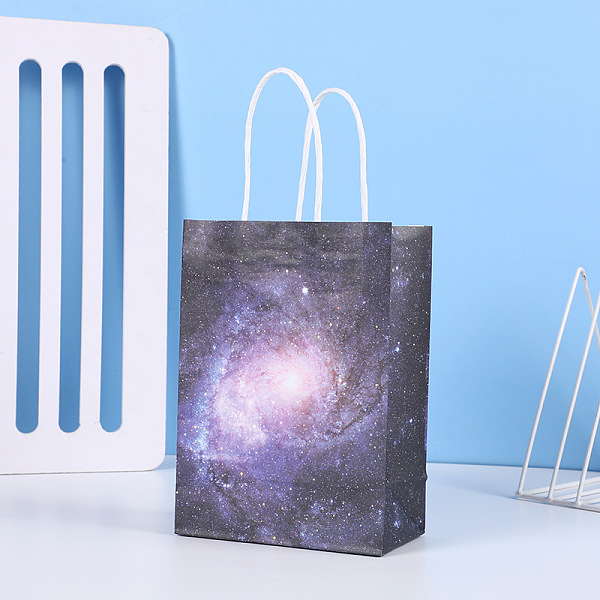 PandaHall Starry Sky Pattern Kraft Paper Bags, with Hemp Rope, Gift Bags, Shopping Bags, Rectangle, Star Pattern, 15x8x21cm Paper Star Black
PandaHall Starry Sky Pattern Kraft Paper Bags, with Hemp Rope, Gift Bags, Shopping Bags, Rectangle, Star Pattern, 15x8x21cm Paper Star Black