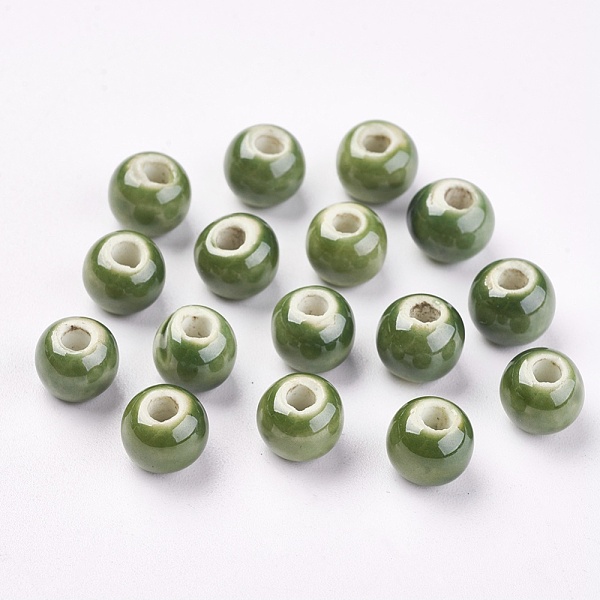 PandaHall Handmade Porcelain Beads, Pearlized, Round, Olive, 8mm, Hole: 2mm Porcelain Round Green
PandaHall Handmade Porcelain Beads, Pearlized, Round, Olive, 8mm, Hole: 2mm Porcelain Round Green