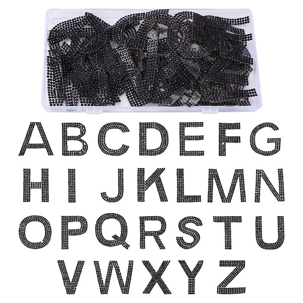 PandaHall Craftdady Glitter Hotfix Rhinestone, Hot Melt Adhesive on the Back, Costume Accessories, 26 Alphabet, Jet, 46x40x1.5mm, 2sets/box..., Black
PandaHall Craftdady Glitter Hotfix Rhinestone, Hot Melt Adhesive on the Back, Costume Accessories, 26 Alphabet, Jet, 46x40x1.5mm, 2sets/box..., Black