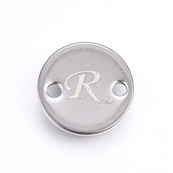 PandaHall 201 Stainless Steel Links connectors, Flat Round, Letter.R, Stainless Steel Color, 8x1mm, Hole: 1.5mm 201 Stainless Steel Letter R
PandaHall 201 Stainless Steel Links connectors, Flat Round, Letter.R, Stainless Steel Color, 8x1mm, Hole: 1.5mm 201 Stainless Steel Letter R