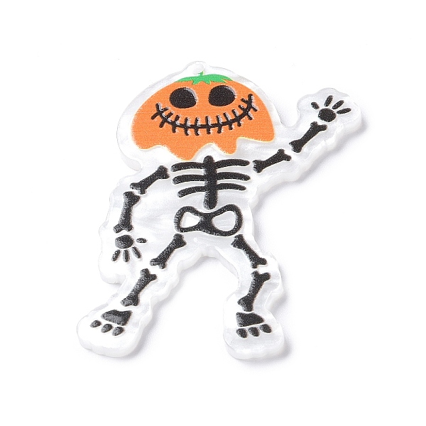 PandaHall Halloween Theme Opaque Printed Acrylic Big Pendants, Skeleton, 50x37x2mm, Hole: 1.6mm Acrylic Skeleton
PandaHall Halloween Theme Opaque Printed Acrylic Big Pendants, Skeleton, 50x37x2mm, Hole: 1.6mm Acrylic Skeleton