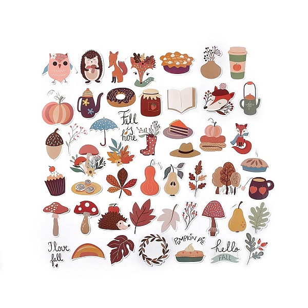 PandaHall 50Pcs Autumn Theme Cartoon Paper Sticker Label Set, Adhesive Label Stickers, for Suitcase & Skateboard & Refigerator Decor, Mixed..., Multicolor
PandaHall 50Pcs Autumn Theme Cartoon Paper Sticker Label Set, Adhesive Label Stickers, for Suitcase & Skateboard & Refigerator Decor, Mixed..., Multicolor