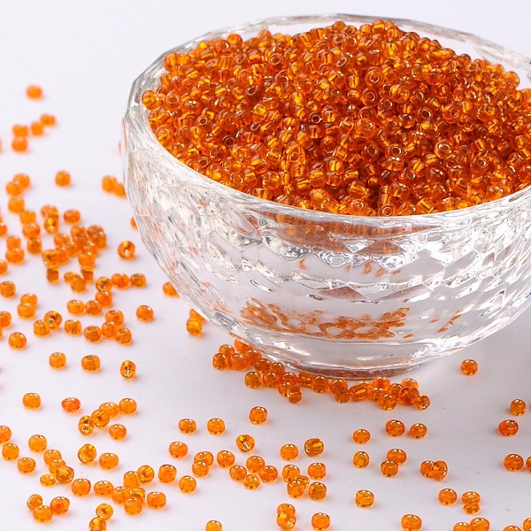 PandaHall 12/0 Glass Seed Beads, Silver Lined Round Hole, Round, Dark Orange, 2mm, Hole: 1mm, about 6666pcs/100g Glass
PandaHall 12/0 Glass Seed Beads, Silver Lined Round Hole, Round, Dark Orange, 2mm, Hole: 1mm, about 6666pcs/100g Glass