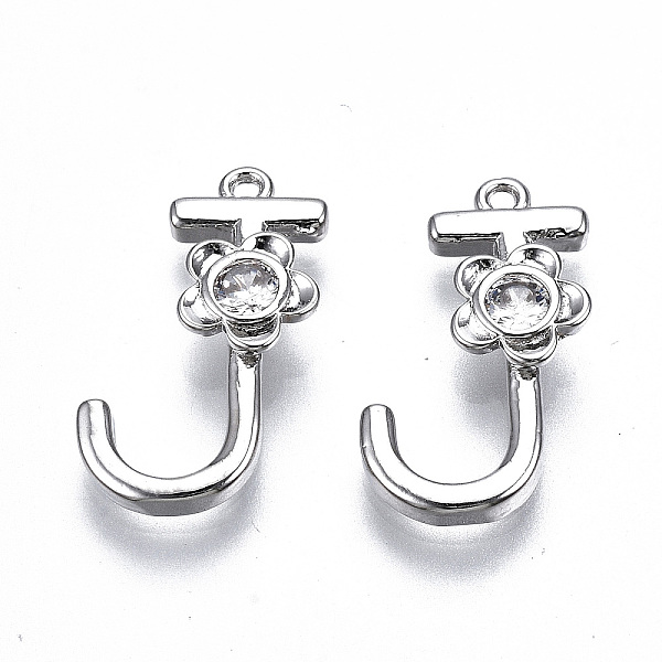 PandaHall Brass Pendants, with Rhinestones, Alphabet, Platinum, Letter.J, 18x11x2.5mm, Hole: 1mm Brass+Rhinestone Letter J
PandaHall Brass Pendants, with Rhinestones, Alphabet, Platinum, Letter.J, 18x11x2.5mm, Hole: 1mm Brass+Rhinestone Letter J